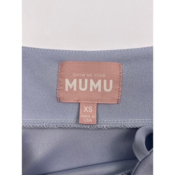 Show Me Your Mumu Dusty Blue Floor Length Maxi Dress Size XS - Picture 8 of 8